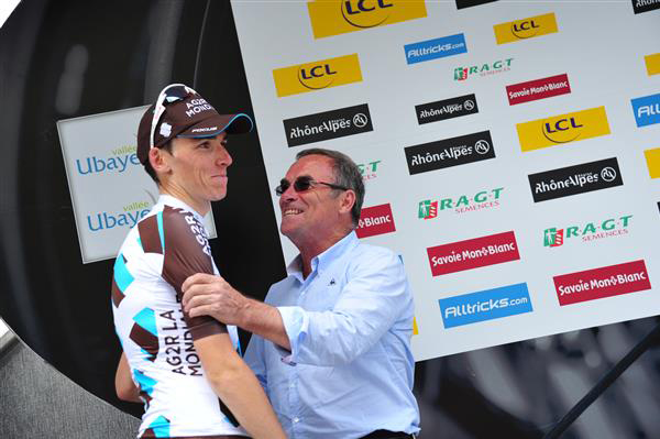 Romain Bardet and Bernard Hinault